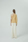 JUNE One Shoulder Top in Cotton and Cashmere (Butter)
