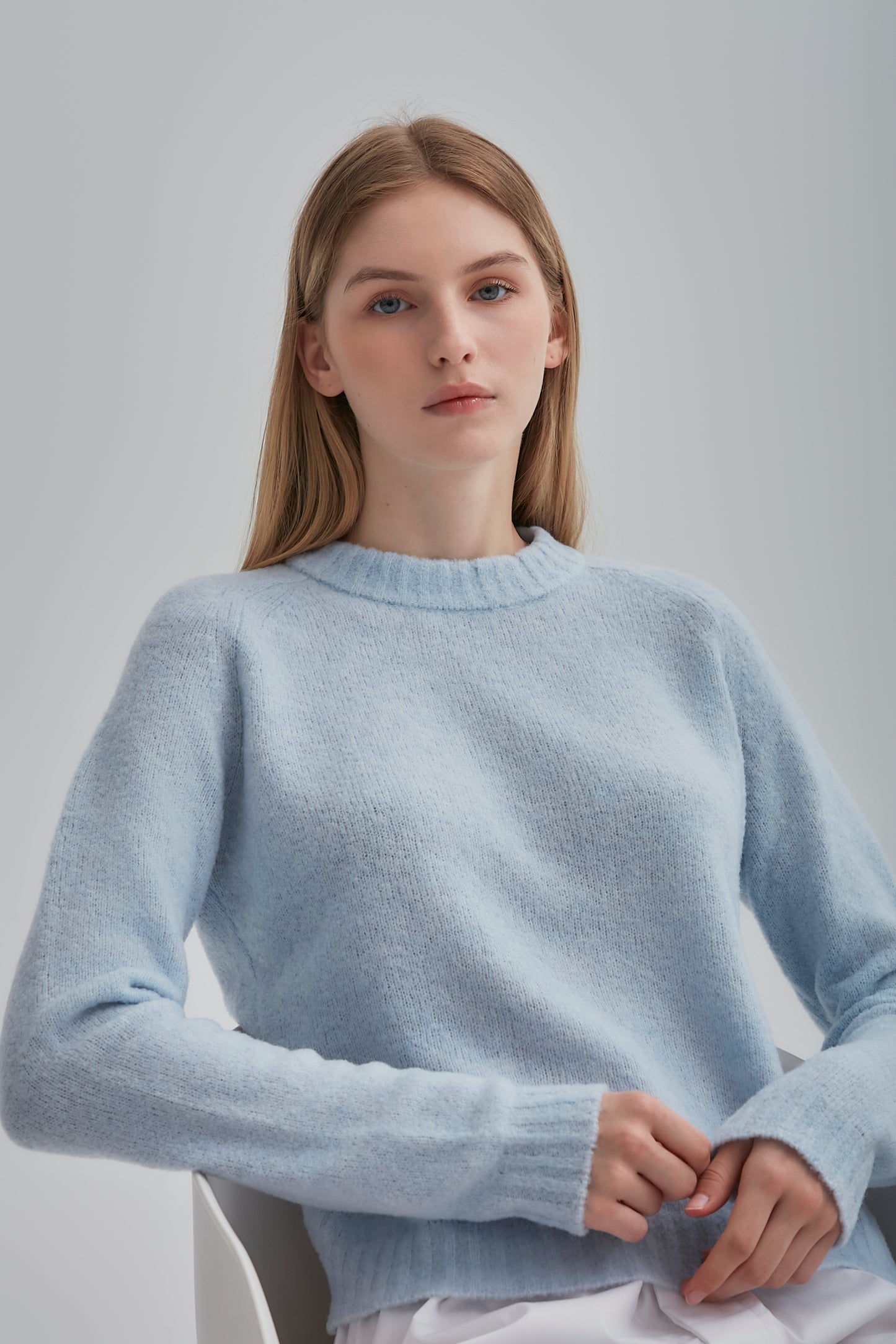 Sloane Crewneck (Ice Blue)