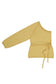 JUNE One Shoulder Top in Cotton and Cashmere (Butter)